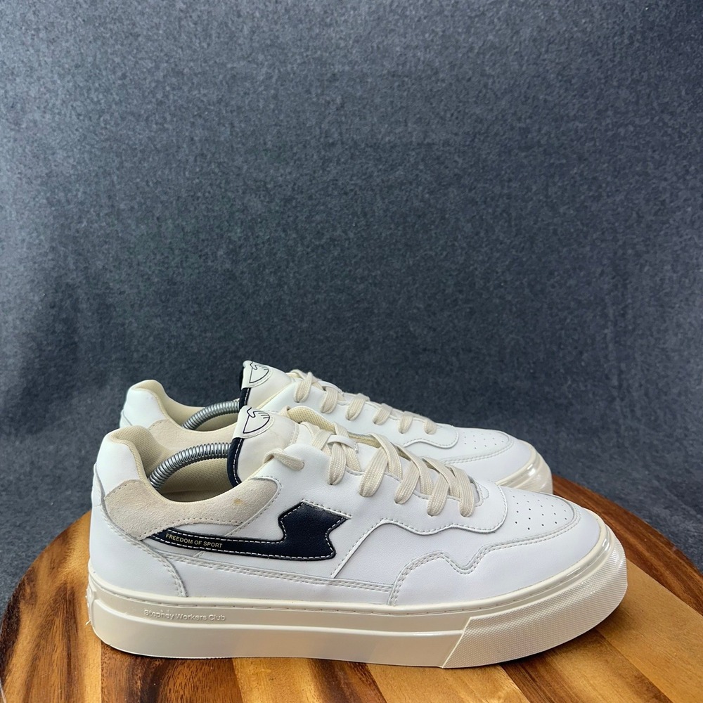 Stepney Workers Club Pearl S-Strike Shoes Mens 12 / 46 White Leather Sneakers